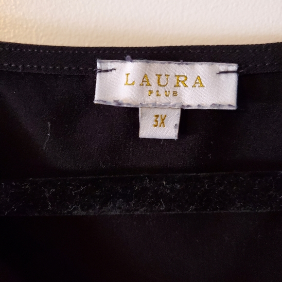 Laura Plus Black Sleeveless Blouse - Picture 3 of 3